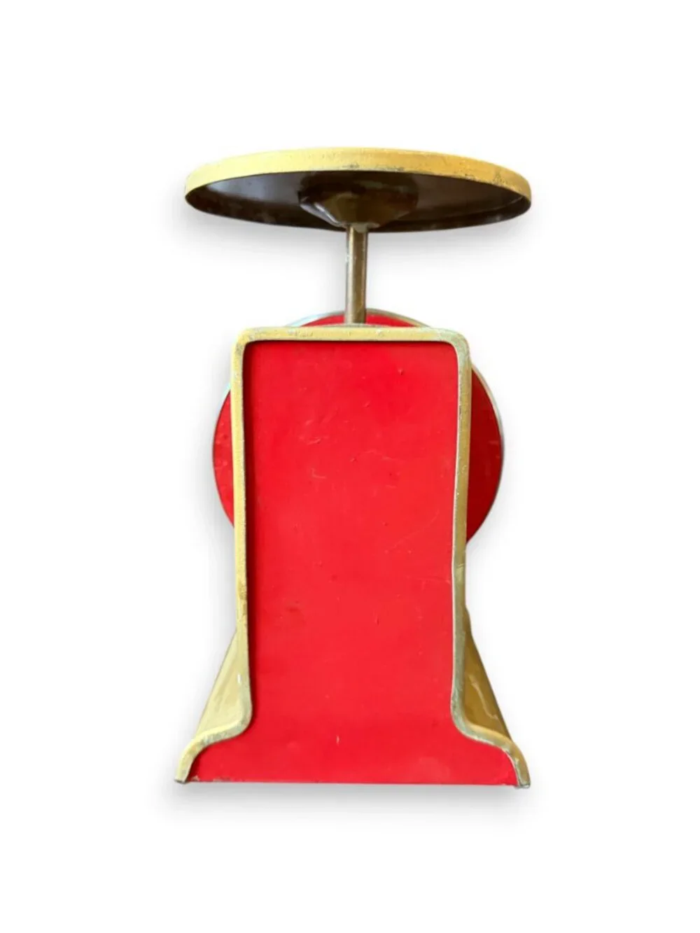 RARE Antique Vintage Family Scale USA Gold Blue